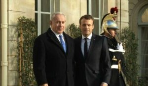 Netanyahu à l'Elysée pour "un déjeuner de travail" avec Macron