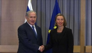 Mogherini rencontre Netanyahu à Bruxelles
