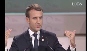 Macron : "Sur le réchauffement climatique, on est en train de perdre la bataille"