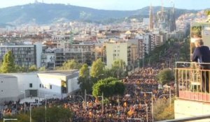 Barcelone: manifestation des séparatistes catalans