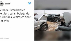 Gironde. Brouillard et verglas : carambolage de 13 voitures, 4 blessés dont 2 graves