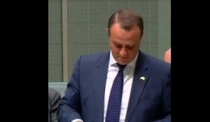 Demande en mariage au Parlement australien