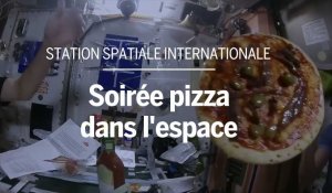 Soirée pizza dans l'espace à bord de l'ISS