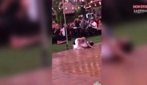 Une mariée tente d'impressionner ses invités mais se rate complètement (Vidéo) 