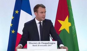 Emmanuel Macron : "Les drames en Libye sont un crime contre l'humanité"