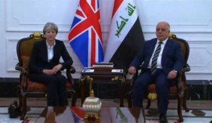 Theresa May en visite surprise à Bagdad