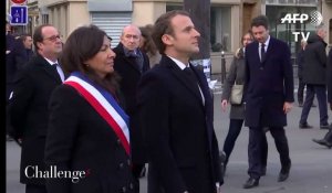 Macron rend hommage aux victimes des attentats du 13 novembre