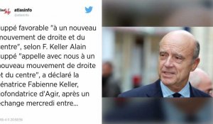 Juppé favorable "à un nouveau mouvement de droite et du centre", selon F. Keller.