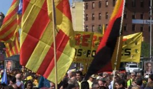 Manifestation à Barcelone contre la détention d'indépendantistes