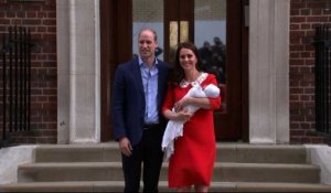 Londres prince William et Kate quittent l'hôpital