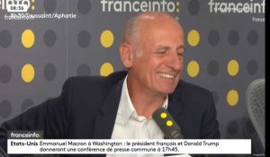 Sur France Info, Jean-Michel Aphatie part dans un fou rire après un bug technique