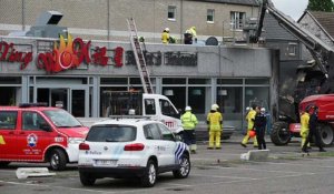 Flemalle : incendie du magasin Zeeman rue de la fabrique