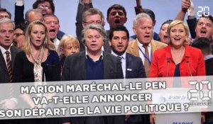 Marion Maréchal-Le Pen va-t-elle annoncer son départ de la vie politique