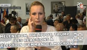 Mélenchon, Philippot, Trump...  Les réactions nationales  et internationales