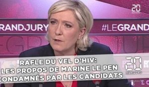 Rafle du Vel d'Hiv:  Les propos de Marine Le Pen condamnés par les candidats