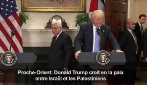 Trump croit en la paix entre Israël et les Palestiniens