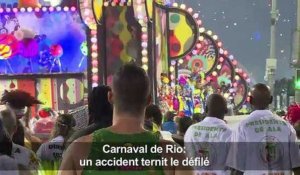 Carnaval de Rio: un accident ternit le défilé