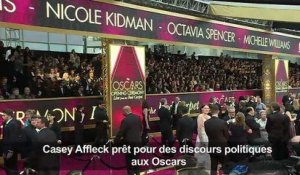 Casey Affleck prêt pour des discours politiques aux Oscars