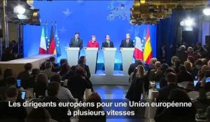 Les dirigeants européens pour une UE à plusieurs vitesses