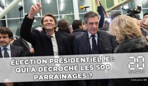 Présidentielle: Macron, Hamon, Dupont-Aignan et Arthaud passent le seuil des 500 parrainages