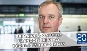 Primaire à gauche: François de Rugy décrit ses opposants