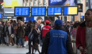 Septième épisode de grève SNCF: ambiance gare St Lazare