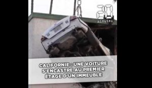 Californie : Une voiture s'encastre au premier étage d'un immeuble