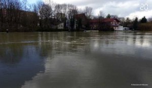 Crue : Joinville-le-Pont (Val-de-Marne) est inondée