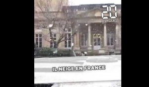 Il neige (presque) partout en France