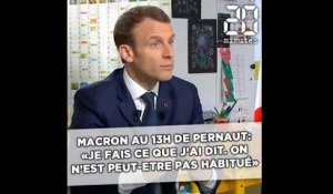 Macron au 13h de Pernaut: «Je fais ce que j'ai dit. On n'est peut-être pas habitué!»