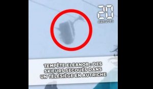 Tempête Eleanor: Des skieurs secoués dans le vide sur un télésiège en Autriche