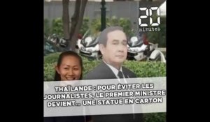 Thaïlande: Pour éviter les journalistes, le Premier ministre est remplacé par un double en carton