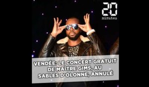 Vendée: Le concert gratuit de Maître Gims interdit aux Sables d'Olonne