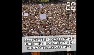 Attentats en Catalogne: Une minute de silence et des hommages en soutien aux victimes