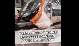 Barcelone: Au moins 20 blessés dans un accident de train