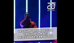 Chant traditionnel: Des supporters de l'OM trollent un set de DJ Snake, fan du PSG