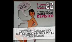 «Délire total» vs «iconographie érotique scandaleuse», polémique autour une affiche contre le cancer du sein