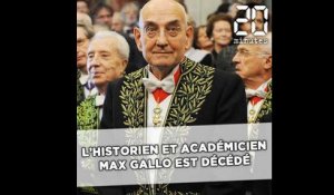 L'historien et académicien Max Gallo est décédé