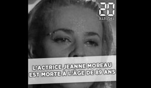 La comédienne Jeanne Moreau est décédée à l'âge de 89 ans