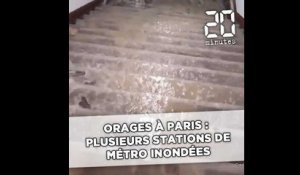 Orages à Paris: Plusieurs stations de métro fermées pour cause d'inondations