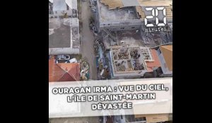 Ouragan Irma : Vue du ciel, l'île de Saint-Martin dévastée
