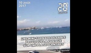 Une mini-tornade de sable provoque la panique sur une plage d'Antibes