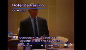 Jacques VALADE élu président du conseil régional d'Aquitaine