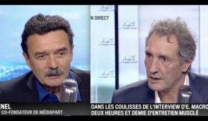 Jean-Jacques Bourdin et Edwy Plenel se félicitent d'avoir "cassé les codes" de l'interview présidentielle