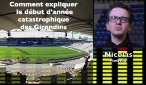 Comment expliquer le mauvais début d'année des Girondins de Bordeaux