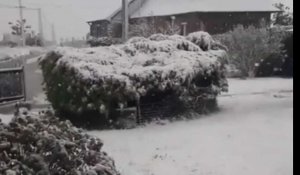 Improbables chutes de neige en Normandie (vidéo)