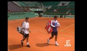 Roland Garros / Entraînement Federer