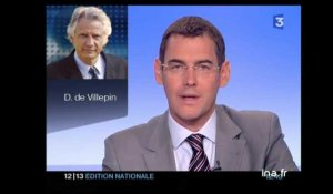 Dominique de Villepin n'a aucune ambition particulière pour la présidentielle de