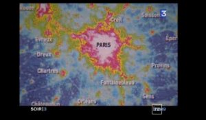 La pollution lumineuse dans le ciel parisien