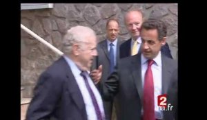 Nicolas Sarkozy en campagne en Auvergne